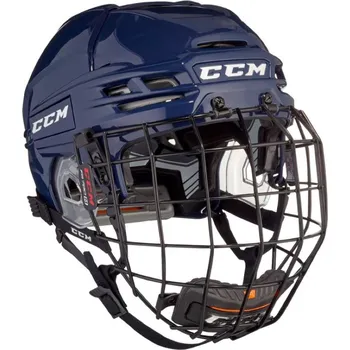 Hokejová helma Helma CCM Tacks 910 Combo SR, tmavě modrá, Senior, S, 52-57cm CCM