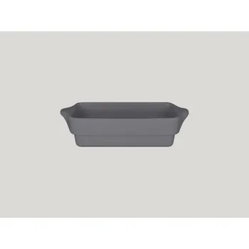 Talíř RAK Chef's Fusion pekáč obdélníkový 20 × 10 cm, šedý | RAK-CFRT20GYBD