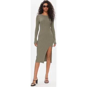 Dámské šaty ONLY Úpletové šaty Meddi 15311087 Zelená Slim Fit M