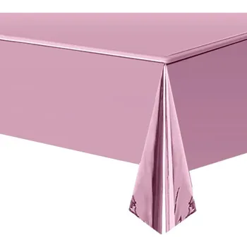 Jednorázový ubrus Jednorázový plastový jednobarevný ubrus 137 x 274 cm (lesklý) Barva: lesklá růžová