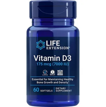 Life Extension Vitamin D3 175 mcg (7000 IU) (60 Měkká kapsla)