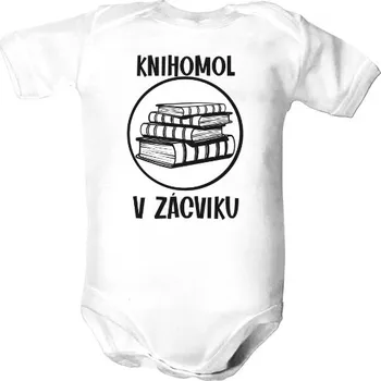 Kojenecký body Dětské body s potiskem Knihomol v zácviku dětské body dětské