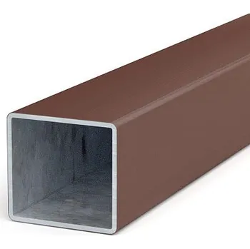 Plotový sloupek Transform hnědý sloupek 60 x 60 x 1,5 délka 2,0 m, zinek+plast