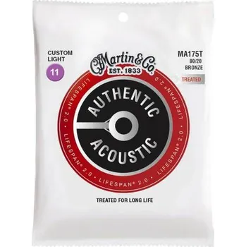 Struna pro kytaru a smyčcový nástroj Martin MA175T, Struny na kytaru