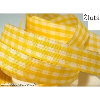Stuha Lemovka - stuha - stuhy - mašle - kostka žlutá