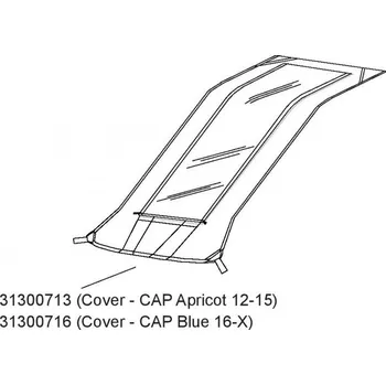 vozík za kolo Thule Cover CAP Blue 16-X 31300716