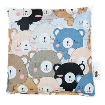 Termofor Ovopecka dětský nahřívací polštářek s třešňovými peckami Nyny 15×15 cm