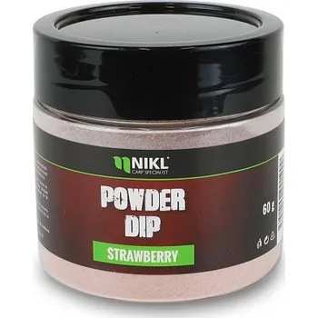 Návnadová pasta a těsto Karel Nikl Nikl Práškový dip Strawberry 60g Varianta: Nikl Práškový dip Strawberry 60g