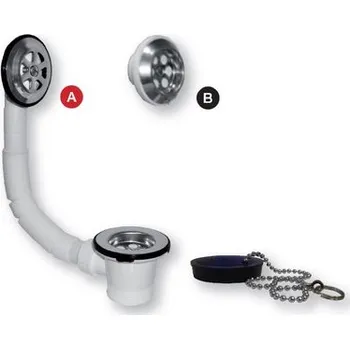 Sifon Vanový výtokový ventil s přepadem 1"1/2