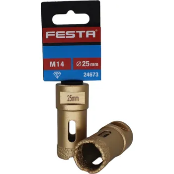 Vrták Diamant. vykruž. korunka M14 Průměr korunky: 25 mm 24673