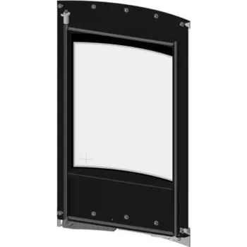 Krbová kamna Romotop Dveře topeniště Barva: Černá