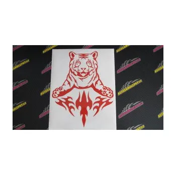 Samolepicí dekorace na vozidlo Animal flames 045 pravá tygr (17 - šedá) SAMOLEPKA NA AUTO, NÁLEPKA, FÓLIE, POLEP, TUNING, VLASTNÍ TEXT, TISK, AUTOSAMOLEPKY.cz, POLEPY, OBRÁZEK, LOGO, 3D STICKERS