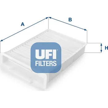Ventilátor topení a klimatizace Filtr, vzduch v interiéru UFI 53.132.00