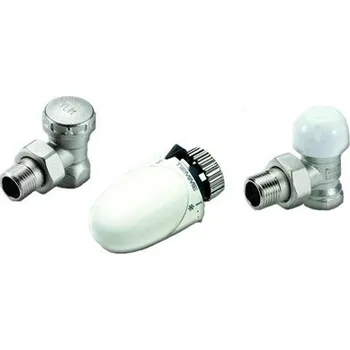 Hlavice pro radiátor TIEMME radiátorový rohový kit 1/2"
