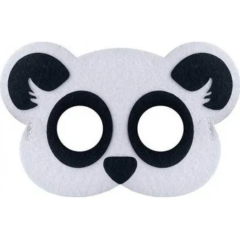 Karnevalová maska Maska panda filcová