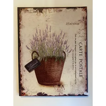 Obraz na plátně LEVANDULE V KOŠÍKU