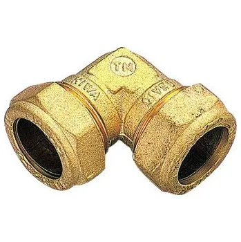 Instalatérský materiál TIEMME 28x28 koleno svěrné na měděné trubky