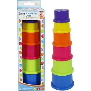 Hračka pro nejmenší FIRST PLAY Kelímky stohovací 6ks