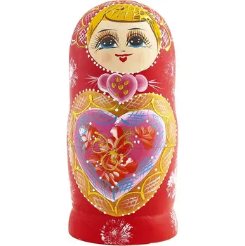 Matrjoška 10 dílná 20cm (Ruská matrjoška ze dřeva - výška cca 20 cm)