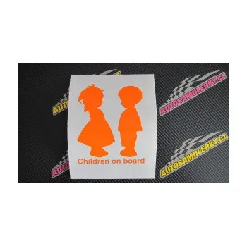 samolepka Dítě v autě 071 levá holčička s chlapečkem sourozenci (19 - modrá dynamic) SAMOLEPKA NA AUTO, NÁLEPKA, FÓLIE, POLEP, TUNING, VLASTNÍ TEXT, TISK, AUTOSAMOLEPKY.cz, POLEPY, OBRÁZEK, LOGO, 3D STICKERS