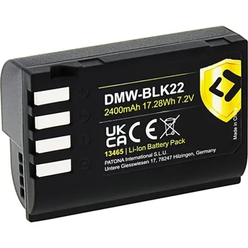 PATONA baterie pro foto Panasonic DMW-BLK22 2400mAh Li-Ion Protect