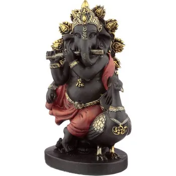 Figurka Soška Ganesh s pávem 20 cm