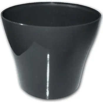 Obal na květináč Dekorativní květináč Tulipán 15 cm - antracit PLASTKON