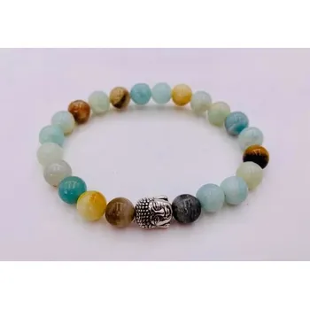 Náramek Náramek Amazonit s Buddhou v dárkové krabičce
