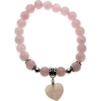 Náramek Náramek růženín se srdíčkem