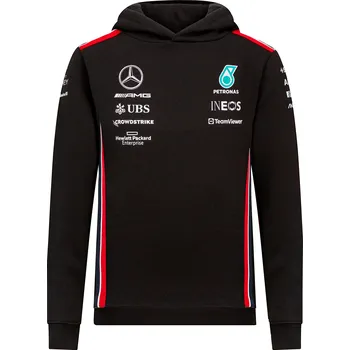 Chlapecká mikina Dětská mikina s kapucí Mercedes AMG Petronas F1 2023