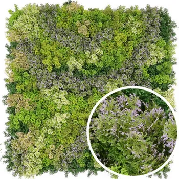 umělá květina Umělá zelená stěna MECH, 100 x 100cm, plocha 1m2