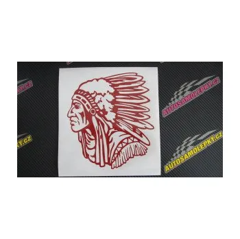 Samolepící dekorace SAMOLEPKA Indián 005 levá (17 - šedá) NA AUTO, NÁLEPKA, FÓLIE, POLEP, TUNING, VLASTNÍ TEXT, TISK, AUTOSAMOLEPKY.cz, POLEPY, OBRÁZEK, LOGO, SAMOLEPKY