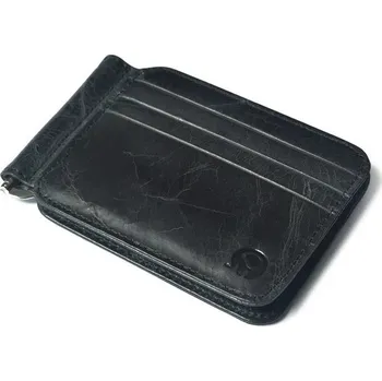 Peněženka Tenká kožená peněženka - Černá