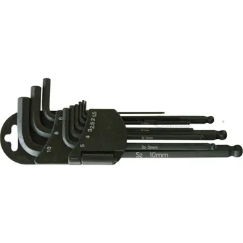 Condor klíče zástrčné Inbus 1,5 - 10 mm, s koulí, sada 9 dílů - 100-08039