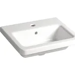 Sapho City - Umyvadlo 50x40 cm, s přepadem, otvor pro baterii, bílá KE050