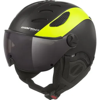 Mango – lyžařská přilba CUSNA VIP, černá/žlutá fluo mat Velikost: 55-57 cm