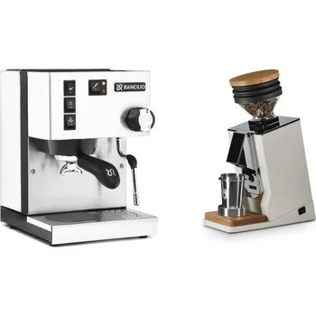 Kávovar Rancilio Silvia BC, white + Eureka Mignon Single Dose, White &…