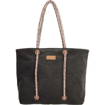 Plážová taška Černá designová plážová taška "Atlantic"