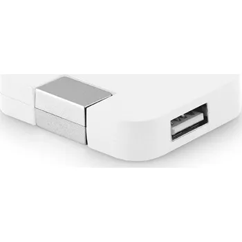 USB flash disk JANNES. HUB se 4 USB-A porty z ABS - Bílá