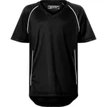 James&Nicholson Dětské funkční triko JN386K Black-White XS (98/104)