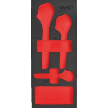 Skříňka na nářadí MILWAUKEE Prázdná pěnová vložka pro sadu nastavitelných klíčů 3 ks 4932493674