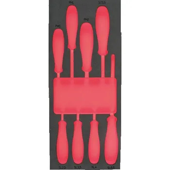 Skříňka na nářadí MILWAUKEE Prázdná pěnová vložka pro sadu izolovaných šroubováků 11 ks 4932493678