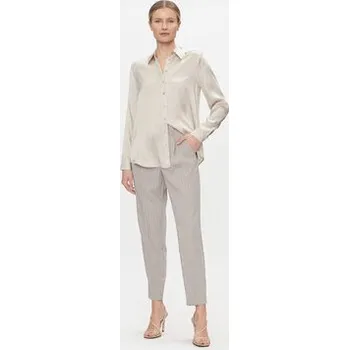 Dámské kalhoty Vero Moda Chino kalhoty Wendy 10301440 Šedá Tapered Fit 40_30