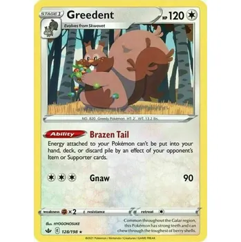 Společenská hra Pokémon karta Greedent 128/198 Holo