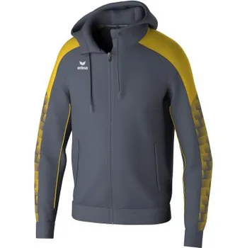 ERIMA EVO STAR TRÉNINKOVÁ BUNDA S KAPUCÍ - PÁNSKÁ - Šedá, Žlutá - velikost XXL