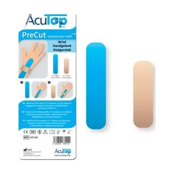 Tejpovací páska Acu Top AcuTop Pre-Cut, sada pro tejpování zápěstí, 8 ks