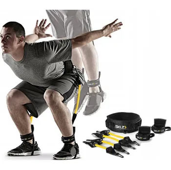 Odrazový trenažer, odporové gumy, expander pro výbušnost svalů v nohou SKLZ HOPZ