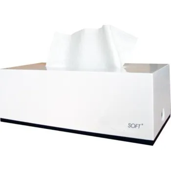 Papírový kapesník Zásobník kosmetických kapesníků SOFT bílý větší