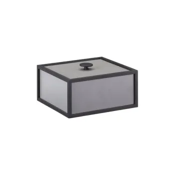 Úložný box Úložný box Frame Dark Grey 14x14 cm