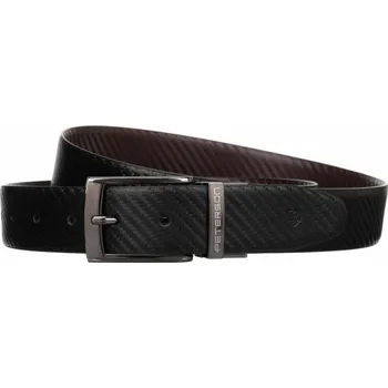 Opasek Pánský pásek Peterson PTN RB35 PUF BLACK-BROWN